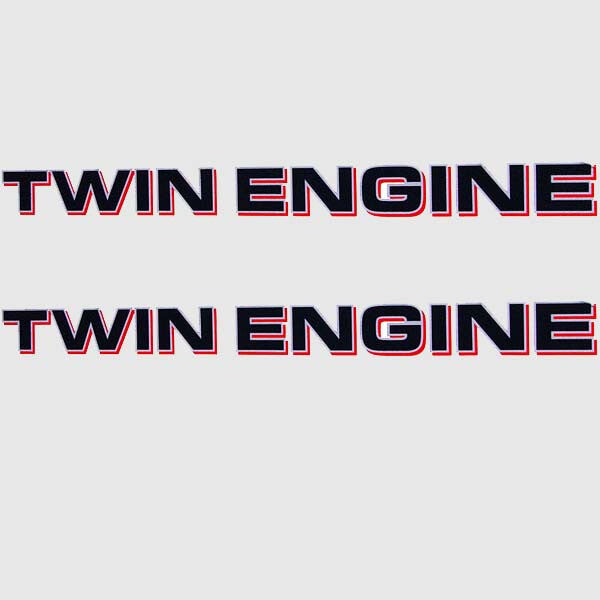 Yamaha Boat Decal Sticker Twin Engine Black Red by Yamaha