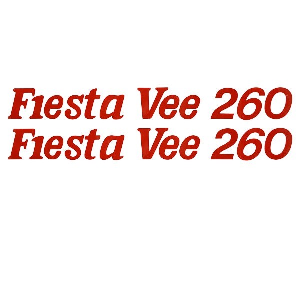 Brand Decal Rinker Fiesta Vee 260 Red by Rinker