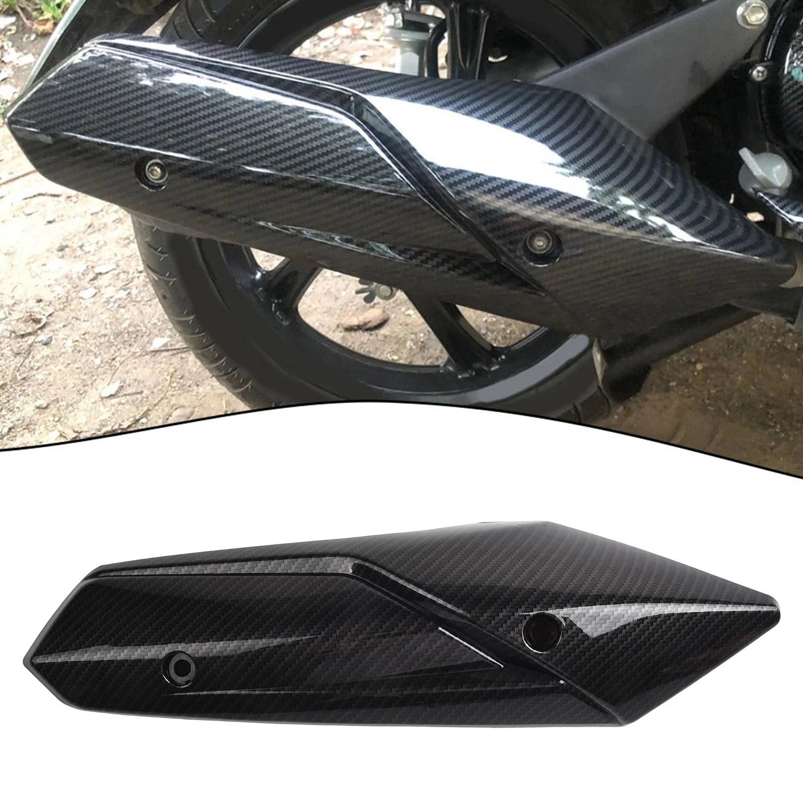 For Mio I125 Motorcycle Muffler Protection With Abs Heat Shield Cover
