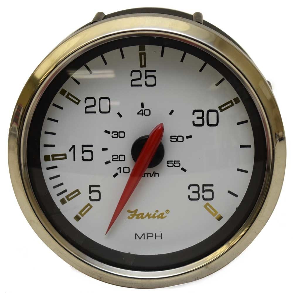 Faria Boat Speedometer Gauge SE4017A 3 1/4 Inch by Faria