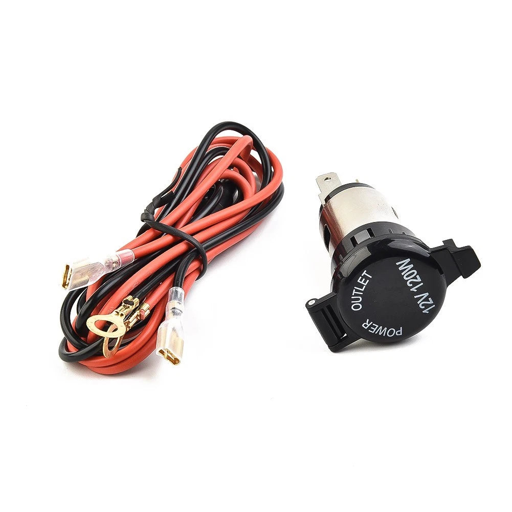 Portable And Practical 100cm Wire 1 Set Waterproof Adapter Black Cable