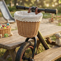 Bike Front Basket Woven Rattan