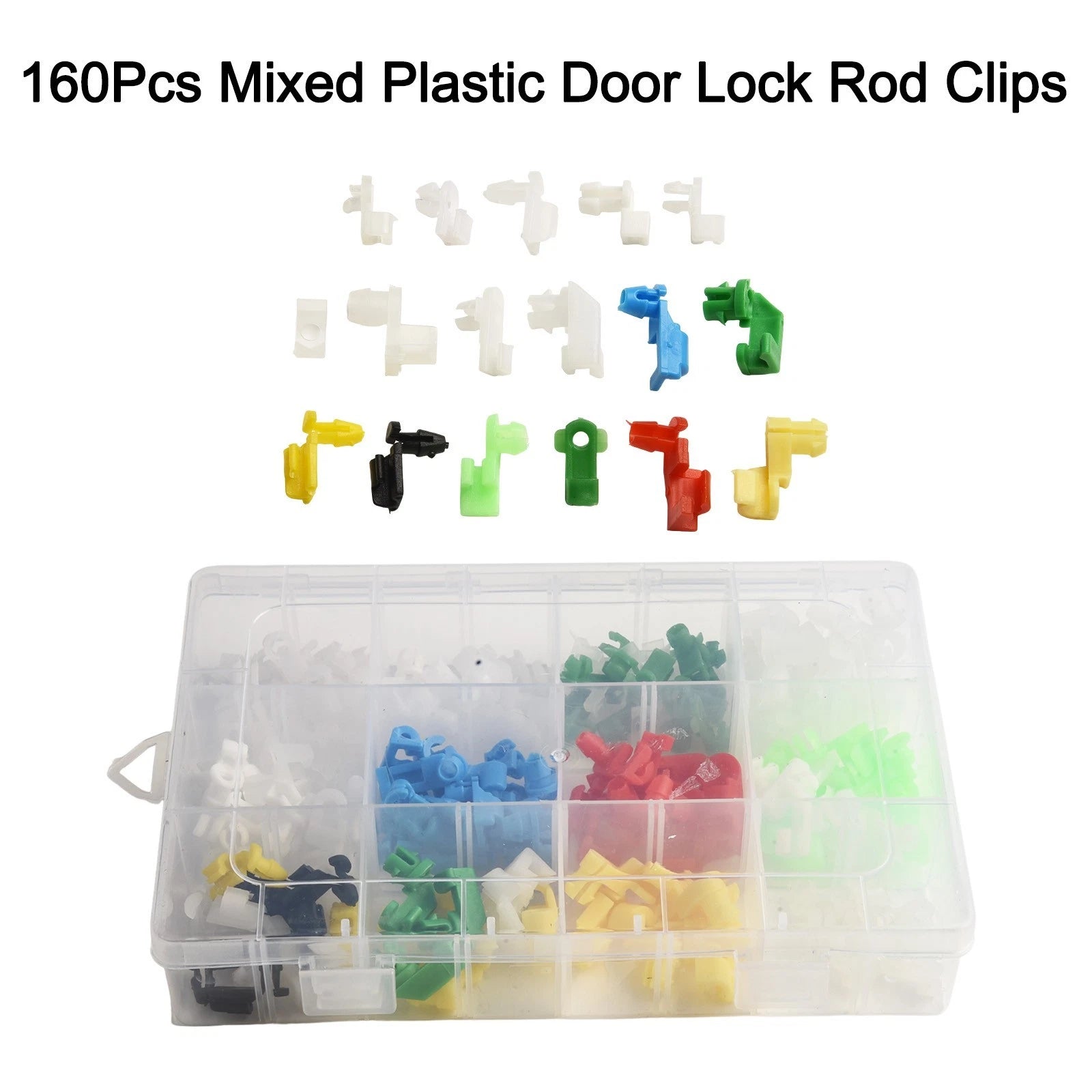 Wide Range Of Compatibility 160pcs Plastic Door Lock Rod Clip