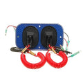 Ignition Switch Panel Wellcraft Dual Blue by Wellcraft