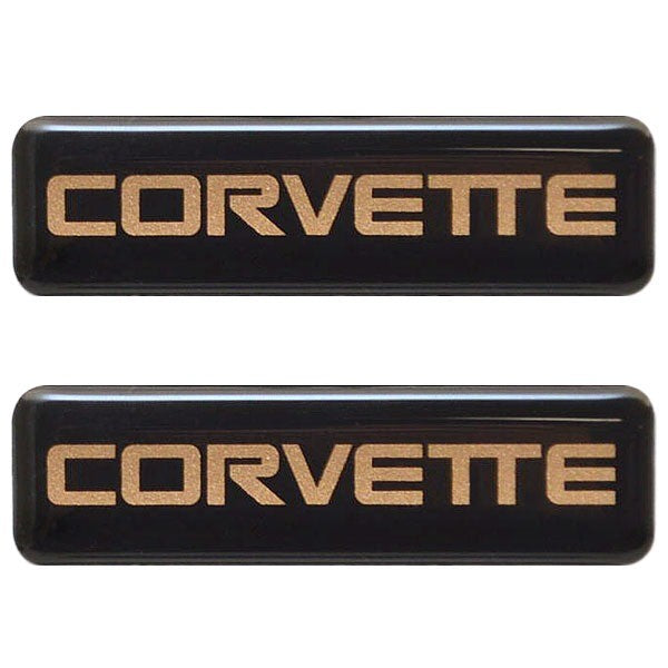 Raised Decals Malibu Boat Corvette Black Gold by Malibu