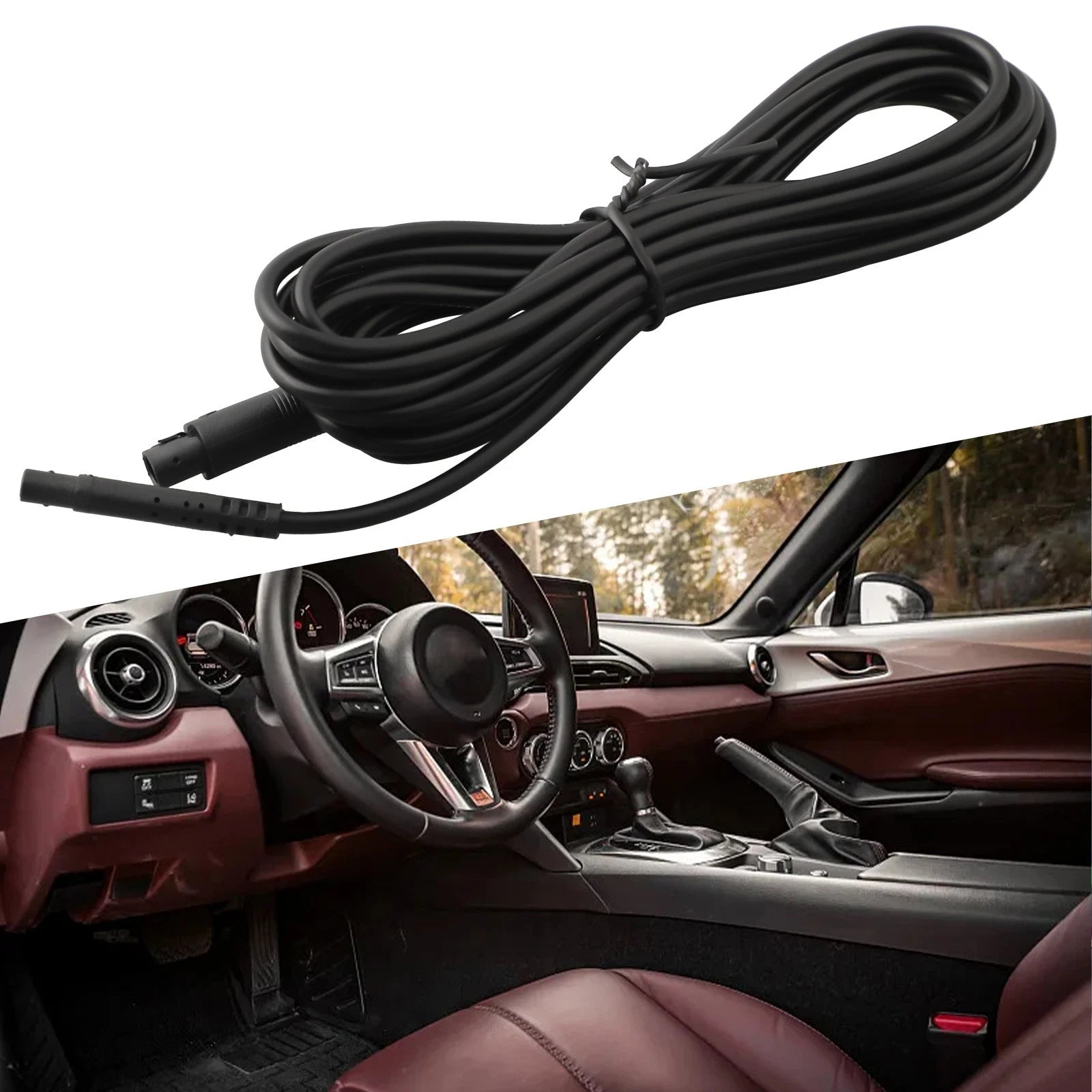Long 4pin Extension Cord For Black Parking Camera And Easy