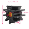Flexible Impeller For Jabsco 6760-0001 Ancor 50015 Dj Pump 086-0901 9