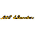 Baja Boat Decal 202 Islander Yellow Black by Baja