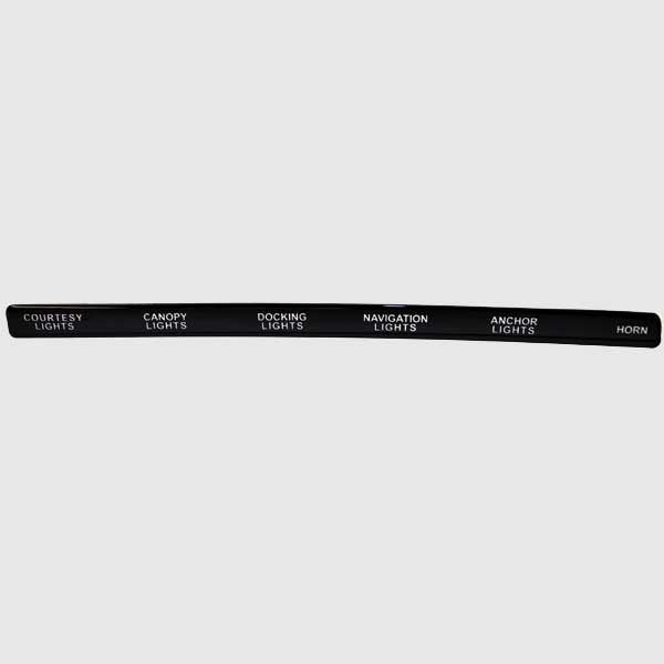 Regency Boat Raised Decal 167256 Switch Label 9 1/2 x 1/2 Inch by Regency