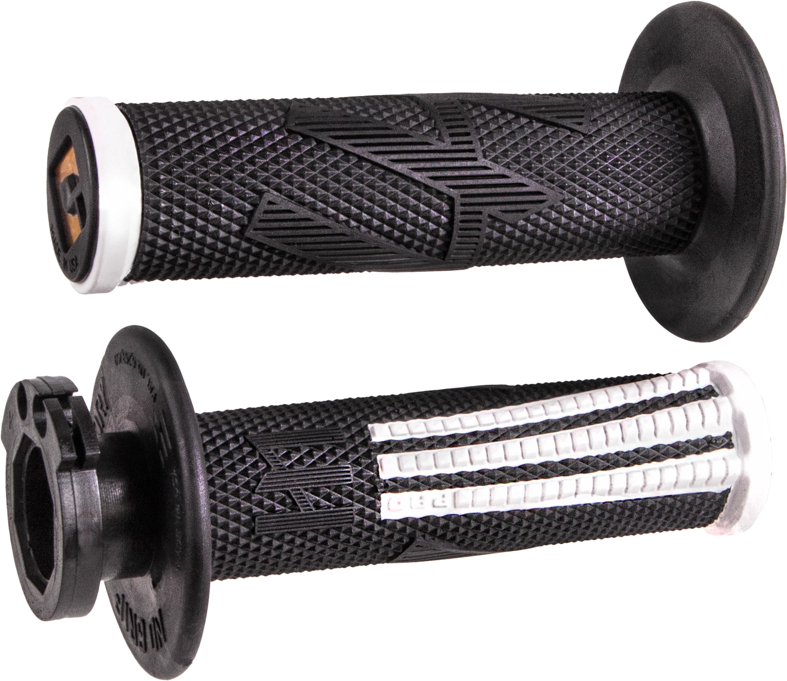 Odi Emig2 Pro V2 Lock-on Grip Black/white For Mx Offroad Bikes