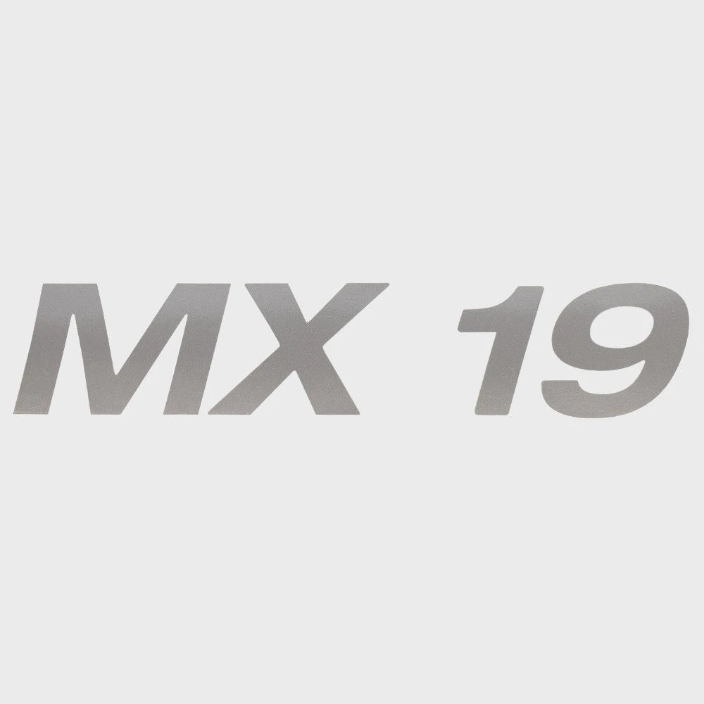 Crestliner Boat Model Decal 2350068 | Mx 19 Metallic Silver Sticker