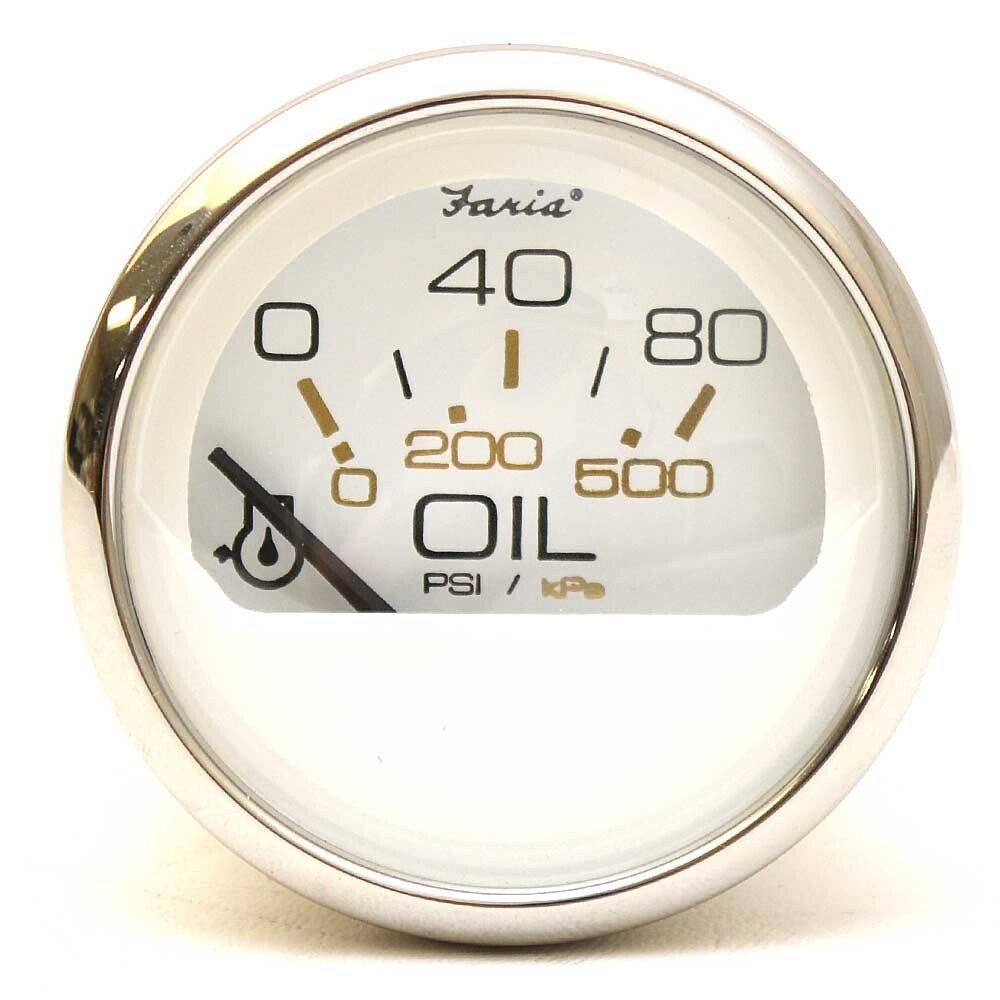 Boat Oil Pressure Gauge Faria Chesapeake 2 Inch by Faria
