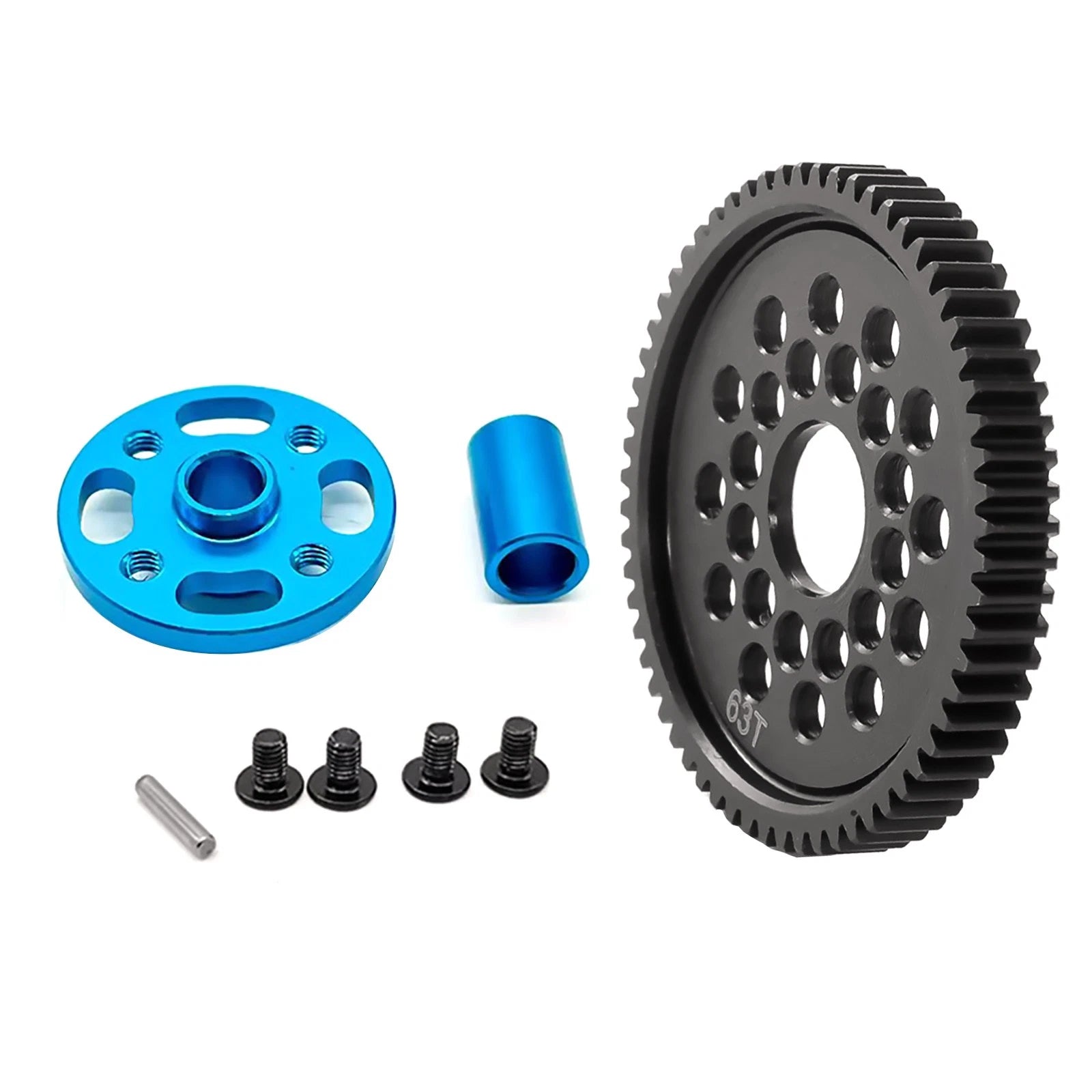 New Rc Car Aluminum High Speed Gear With Mount For Tamiya Tt-02 Rc