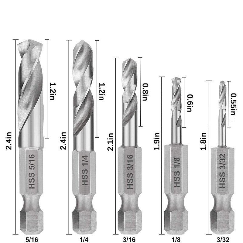 Stubby Hex Shank Drill Bits Marine Parts
