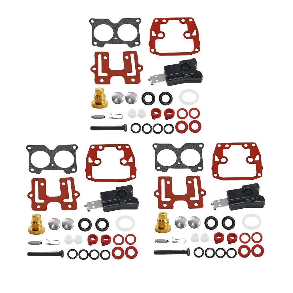 3 Pack Carb Rebuild Kits for Johnson Evinrude V4 85-145HP