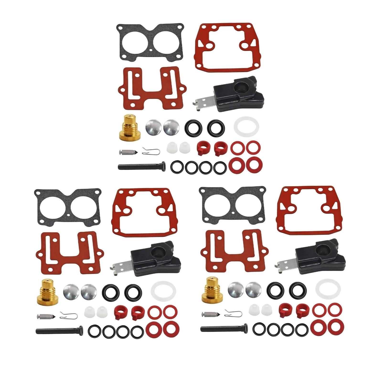 3 Pack Carb Rebuild Kits for Johnson Evinrude V4 85-145HP