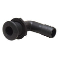 Thru Hull 90 Degree Black Nylon 1 1/8 Inch by Whitecap