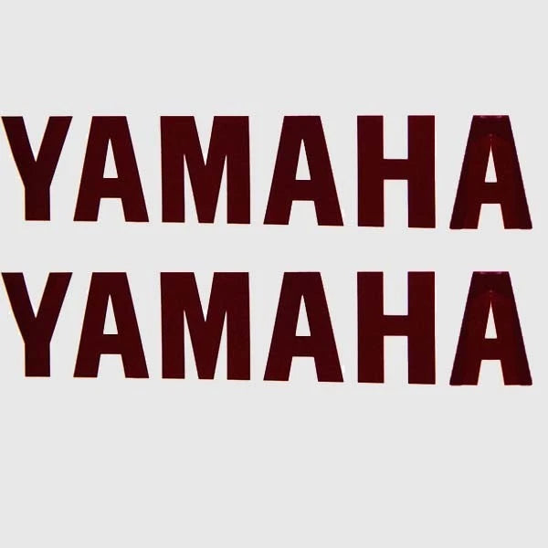 Yamaha Boat Decals F0c-u4114-50 | 13 1/2 X 2 5/8 Inch Burgundy (Pair)
