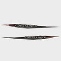 Supra Boat Graphic Decals Black White Stickers Set of 2 by Supra