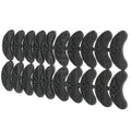 10 Pairs Black Rubber Sole Heel Savers Toe Plates Tap Diy Glue On