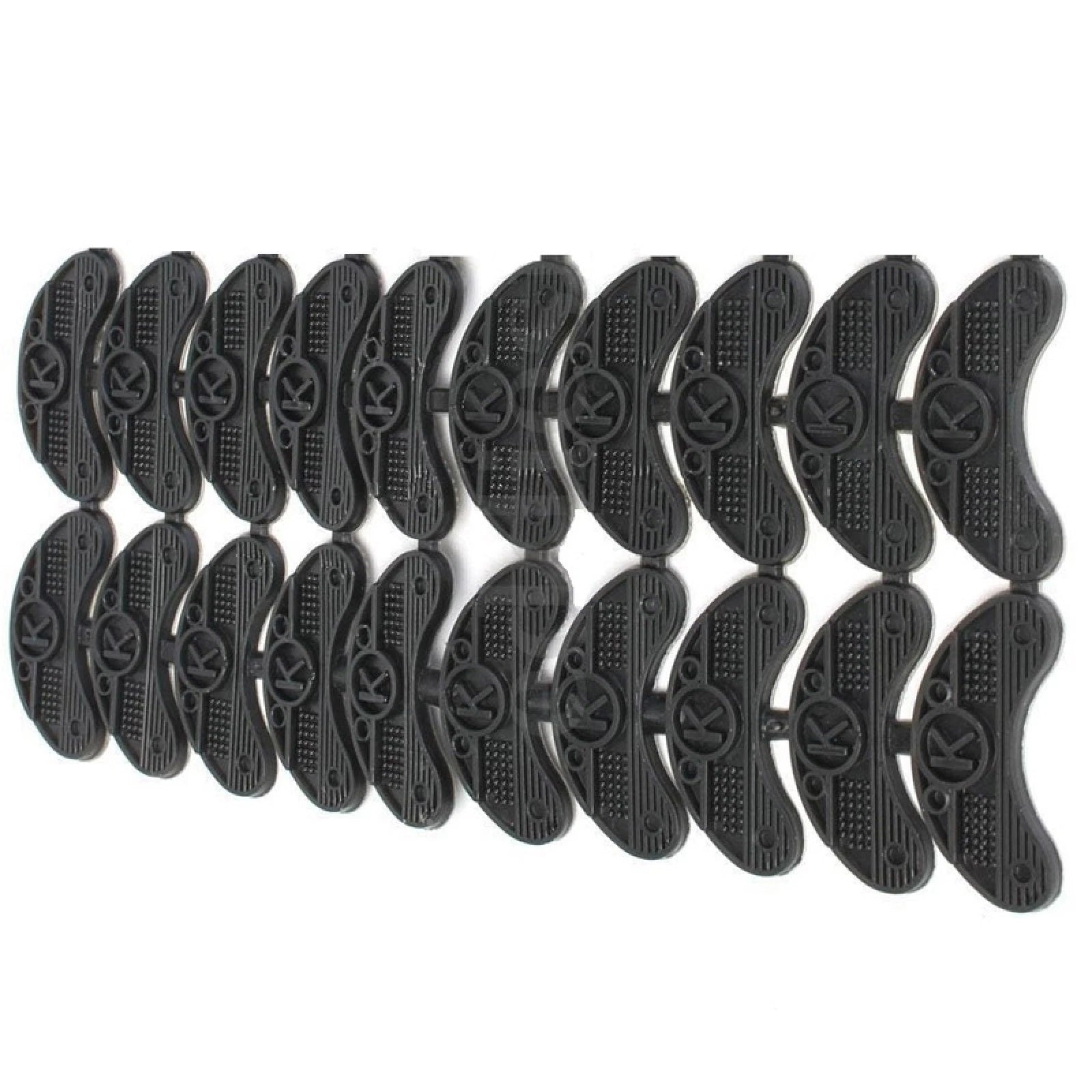 10 Pairs Black Rubber Sole Heel Savers Toe Plates Tap Diy Glue On