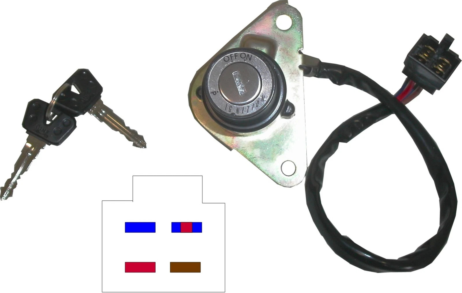 Ignition Switch For Yamaha Xv 250 S Virago 1997 (0250 Cc)