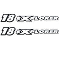Triton Boat Emblem Decal 18 EXPLORER Foam by Triton