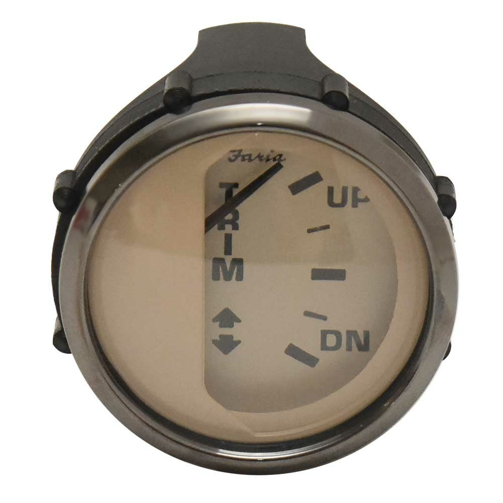 Faria Boat Trim Gauge Euro Beige 2 Inch by Faria