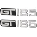 Glastron Boat Decals GT 185 Black Silver Stickers by Glastron