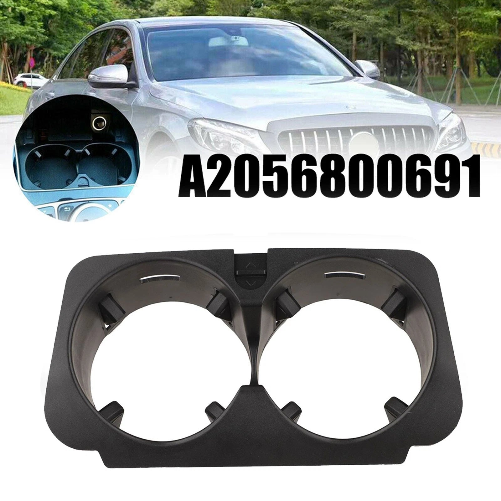 Premium Center Console Cup Holder For Mercedes C Class W205