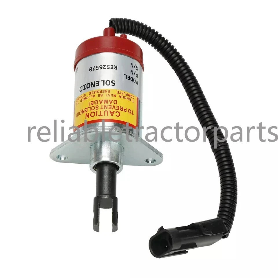 12V Stop Solenoid Assy Re526520 For John Deere Skid | Hook & Hull Co