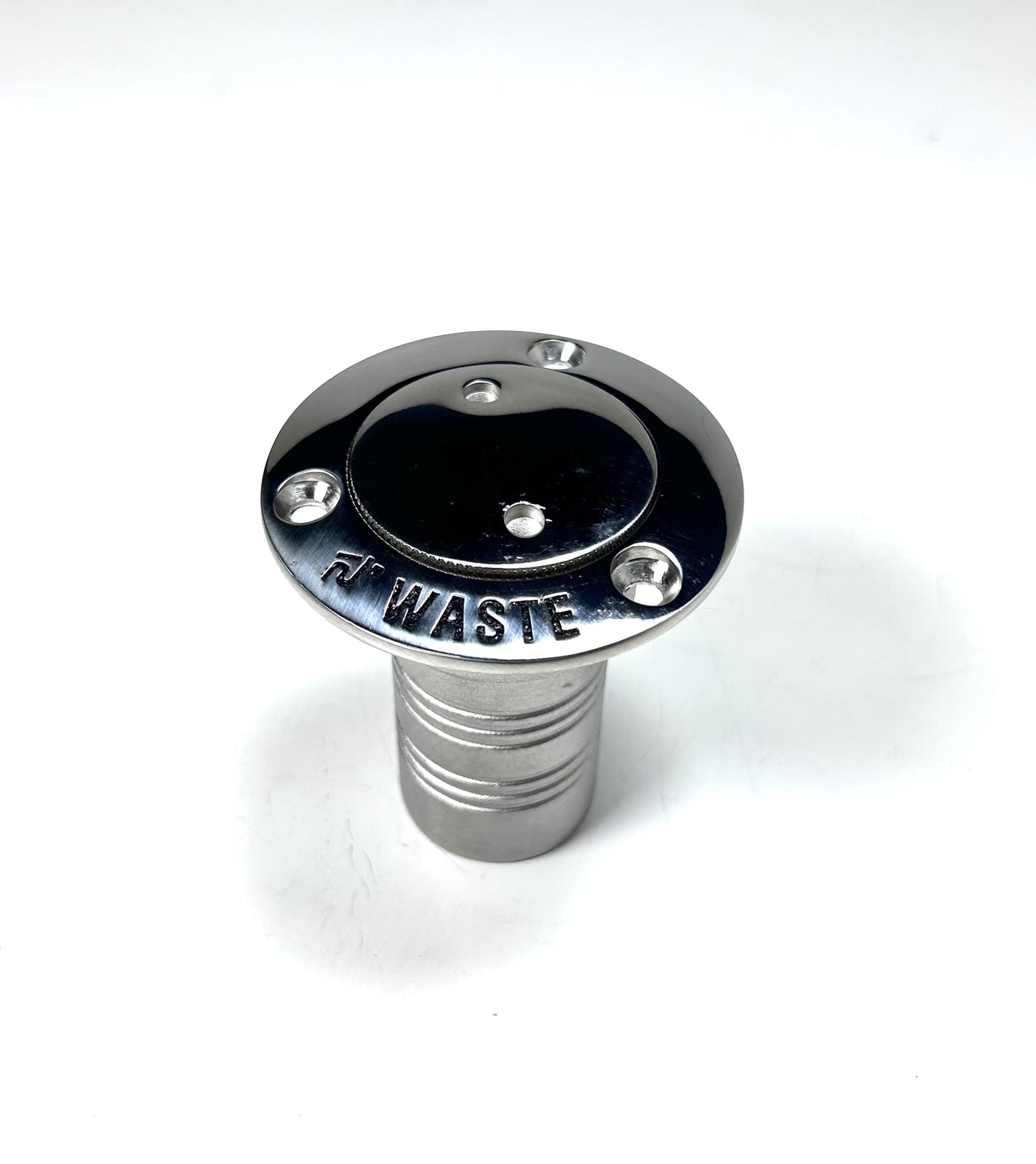 Whitecap Marine Stainless Steel Boat Deck Fill Thru Hull Waste Port