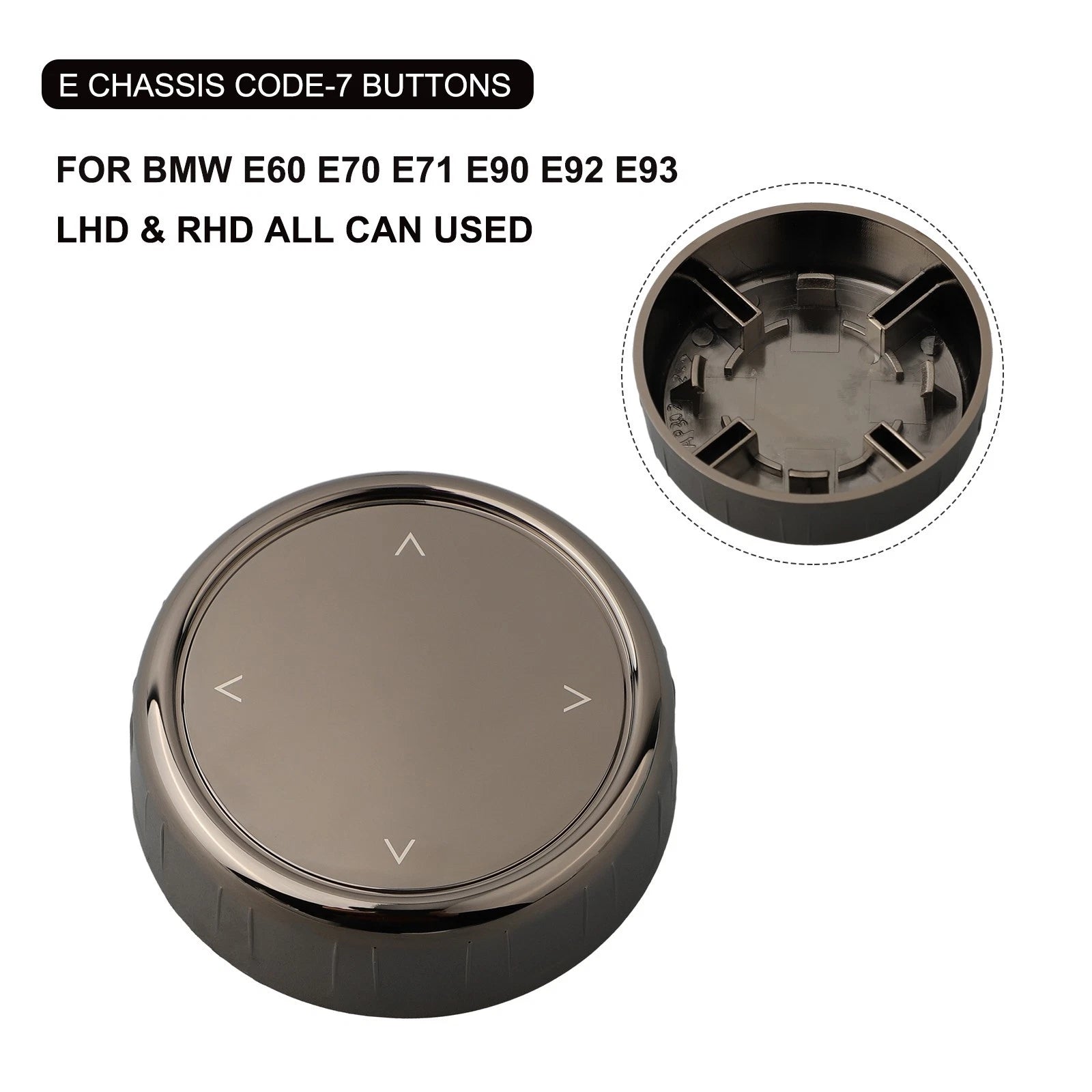For E60 E70 E71 E72 E66 5 Series X6 Multimedia Button Knob Cover