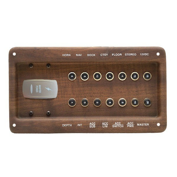 Godfrey Pontoon Boat Breaker Panel Master Power Woodgrain by Godfrey