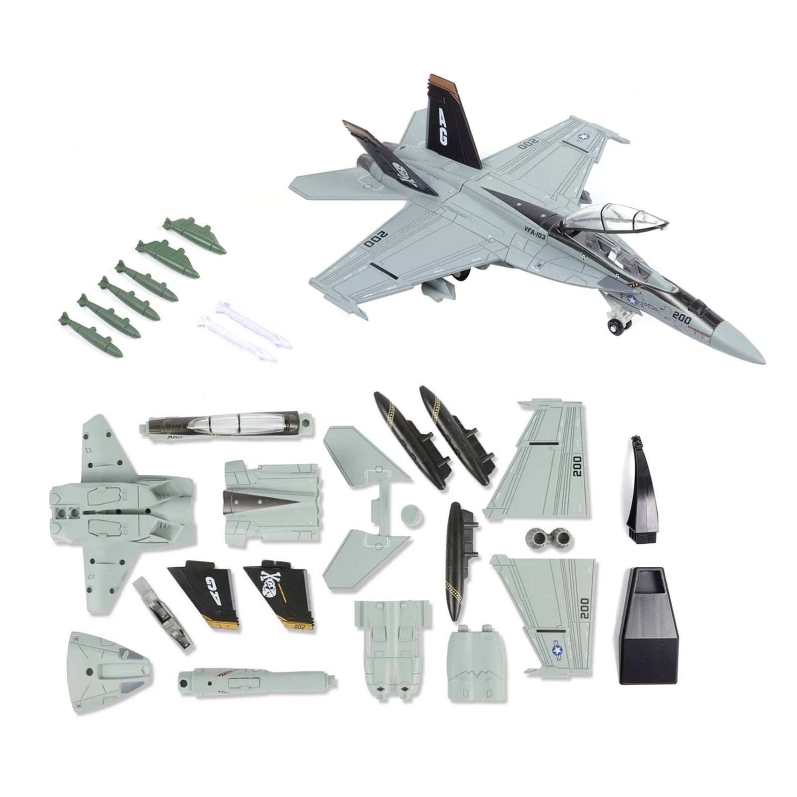 25cm 1/72 Scale Us Navy F/a-18 Hornet Strike Aircraft Model Kit W/
