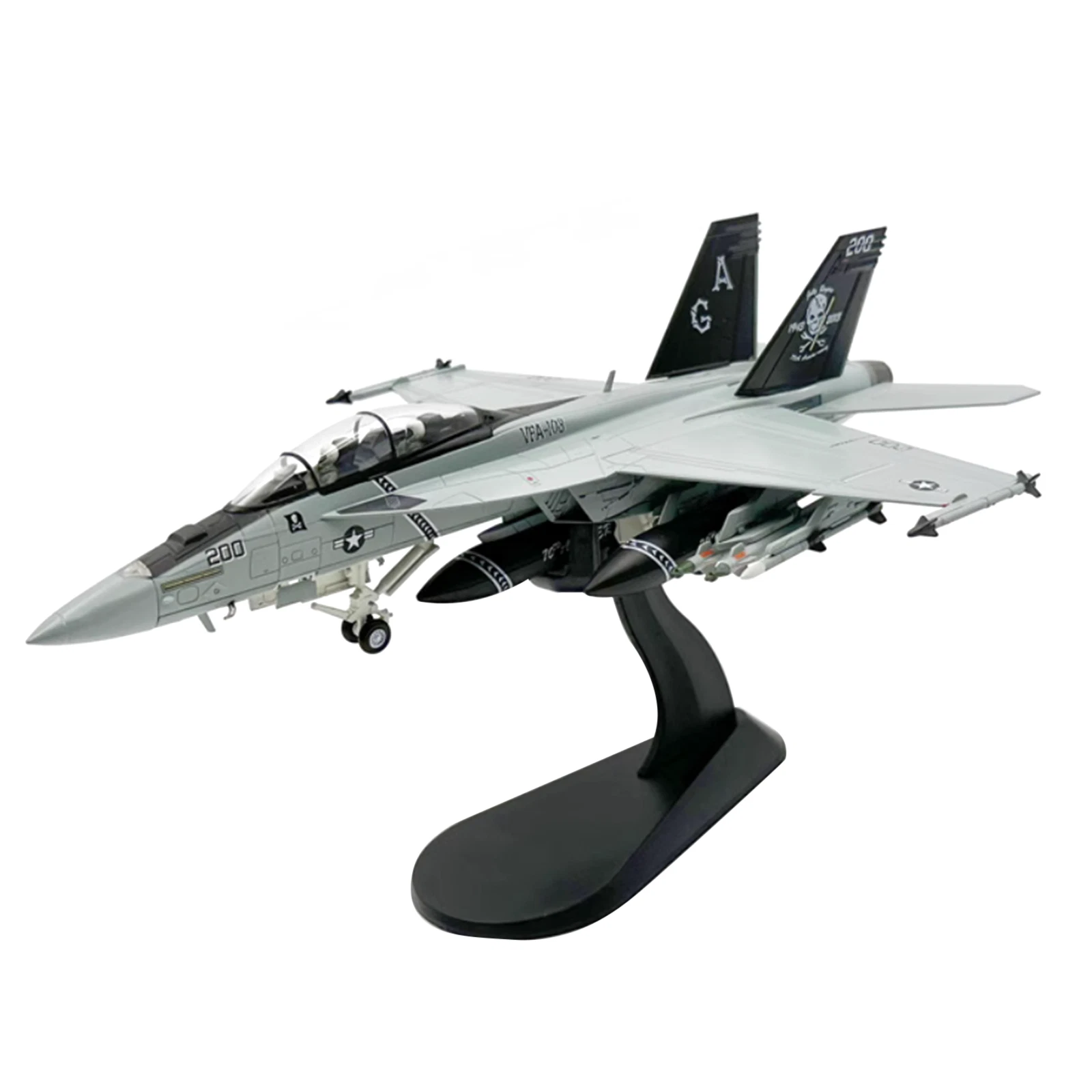 1* 1/72 Scale American F18 Super Hornet Strike Fighter Jet Alloy