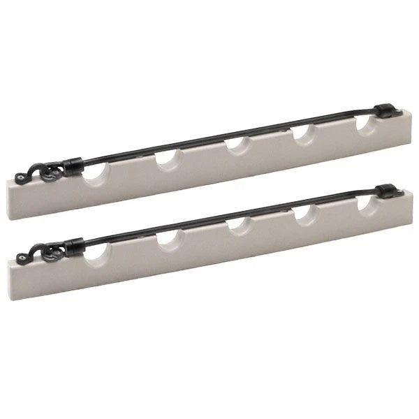Lund Boat Rod Holders 1984008 | Gray Starboard 1 Inch (Pair)