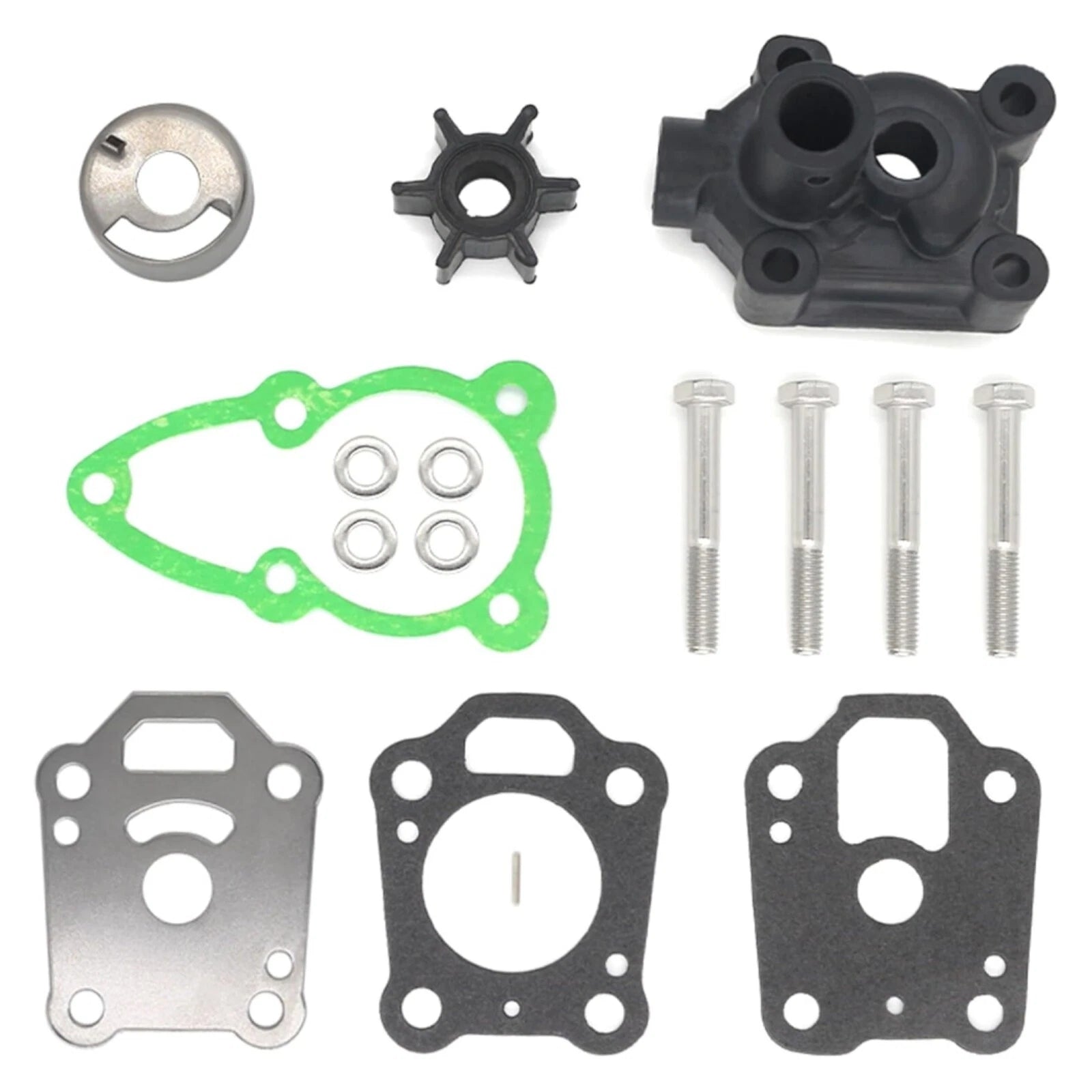 Water Pump Impeller Housing Kit for Evinrude/Johnson Outboard 4-Stroke 4-6HP