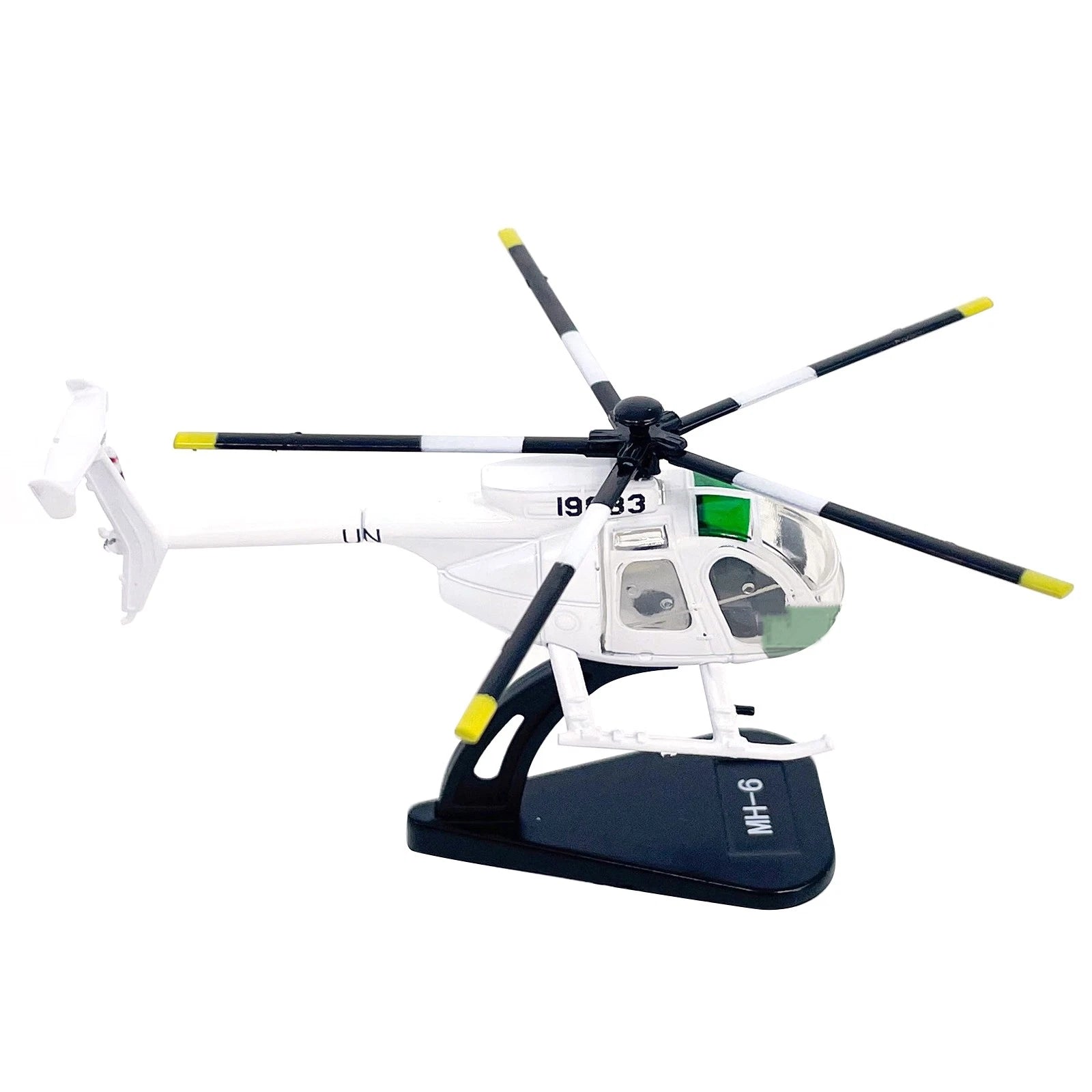 1/100 Scale Us Army Mh-6 Little Bird Helicopter Finished Model Decor