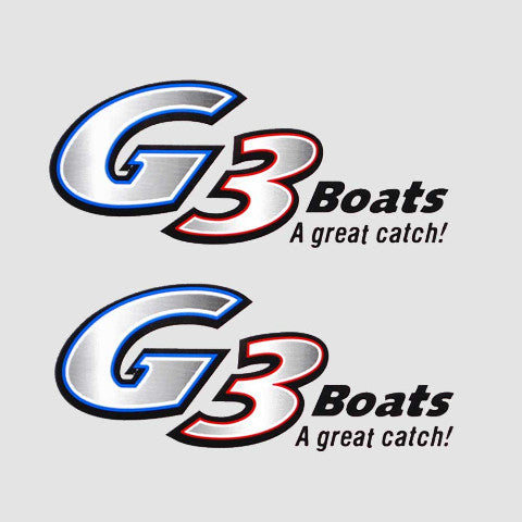 G3 Boat Graphic Decals A Great Catch 5 3/8 Inch by G3