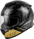 Fly Racing Sentinel Mech Helmet Large Black/grey/gol<wbr/>d Street