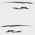 Larson Boat Graphic Decals Senza Black Stickers Set of 4 by Larson