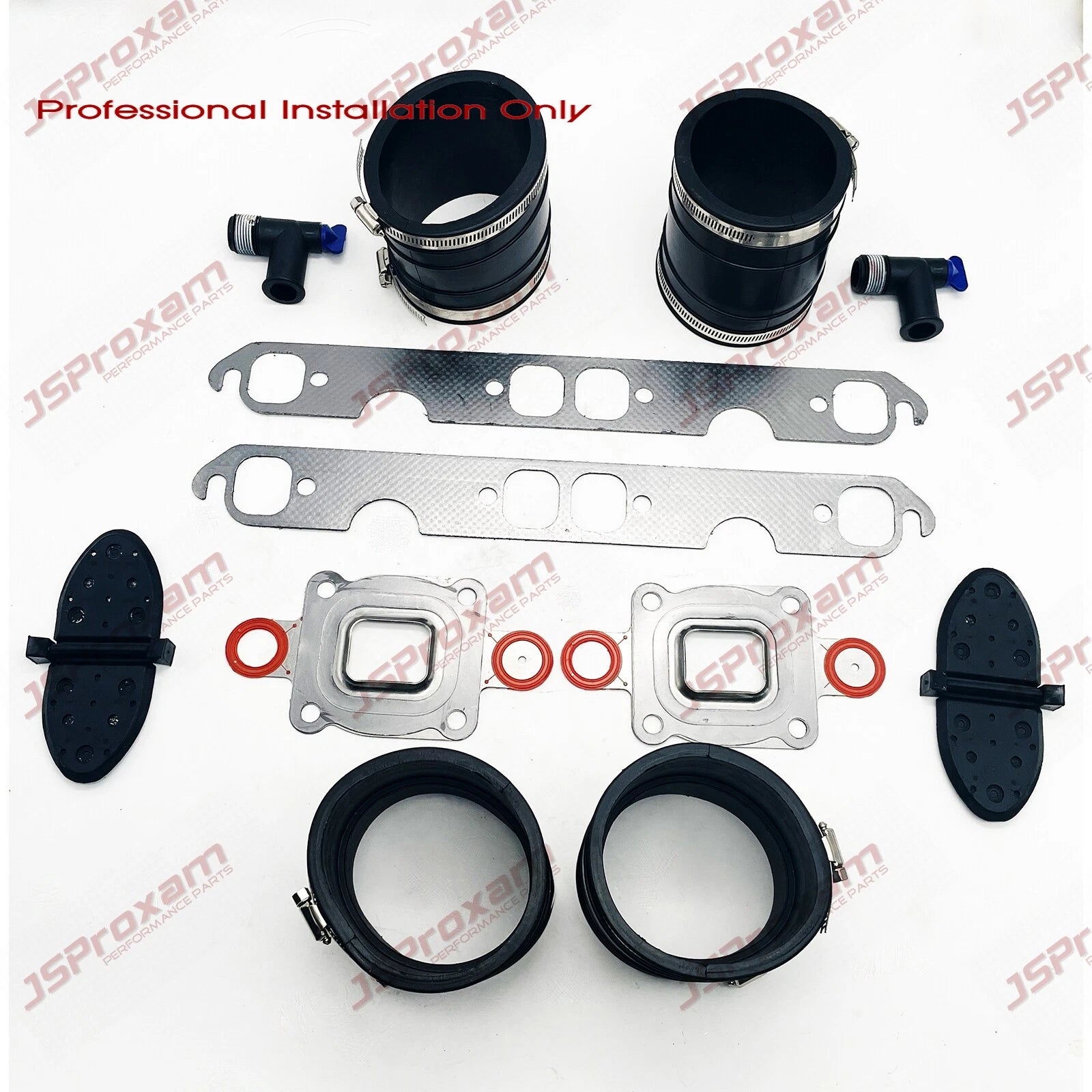 807166a1 Repl Fit Mercruiser Gm V8 4" Dry Joint Exhaust Bellows
