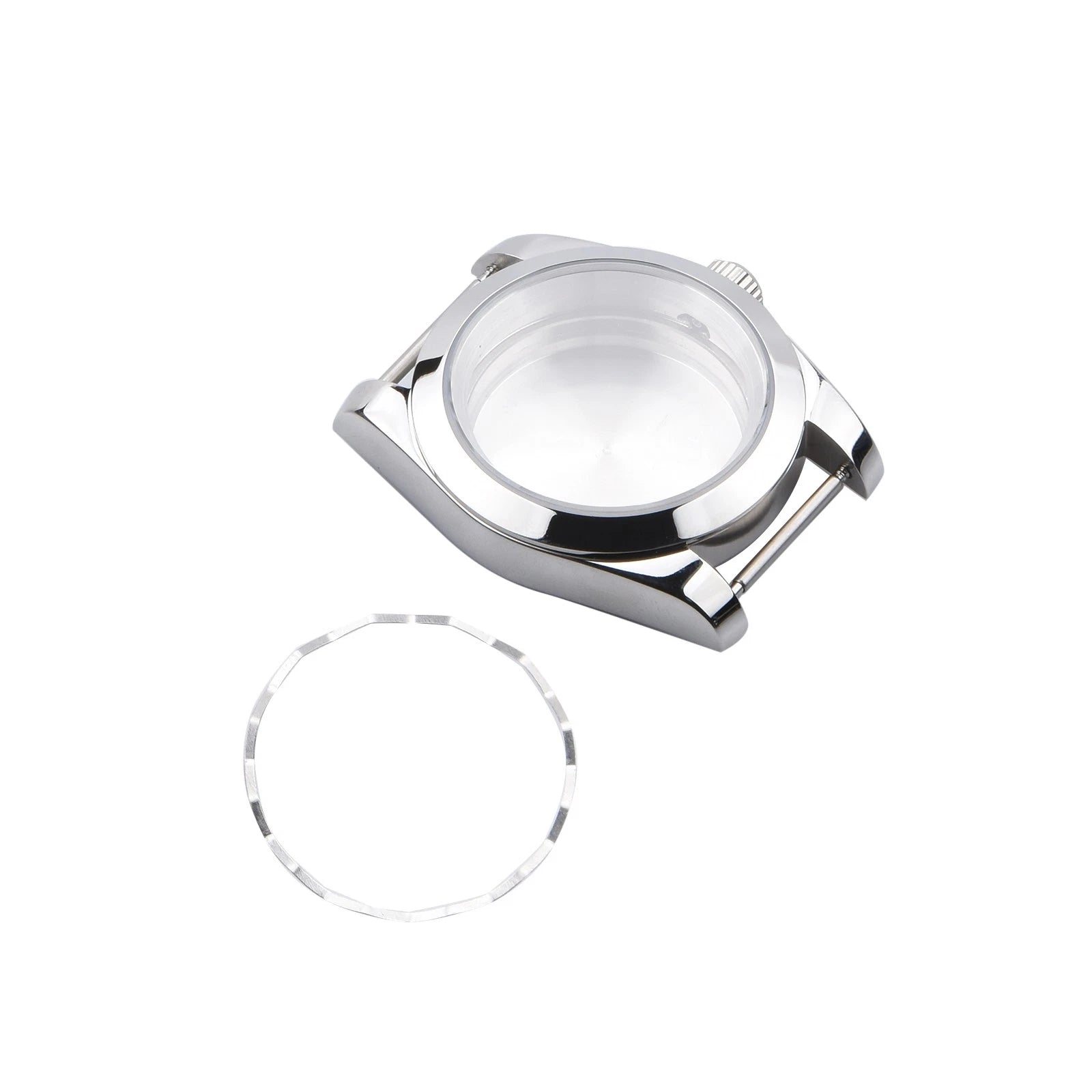 39mm 5atm Life Waterproof Sapphire Glass Steel Watch Case For Seiko