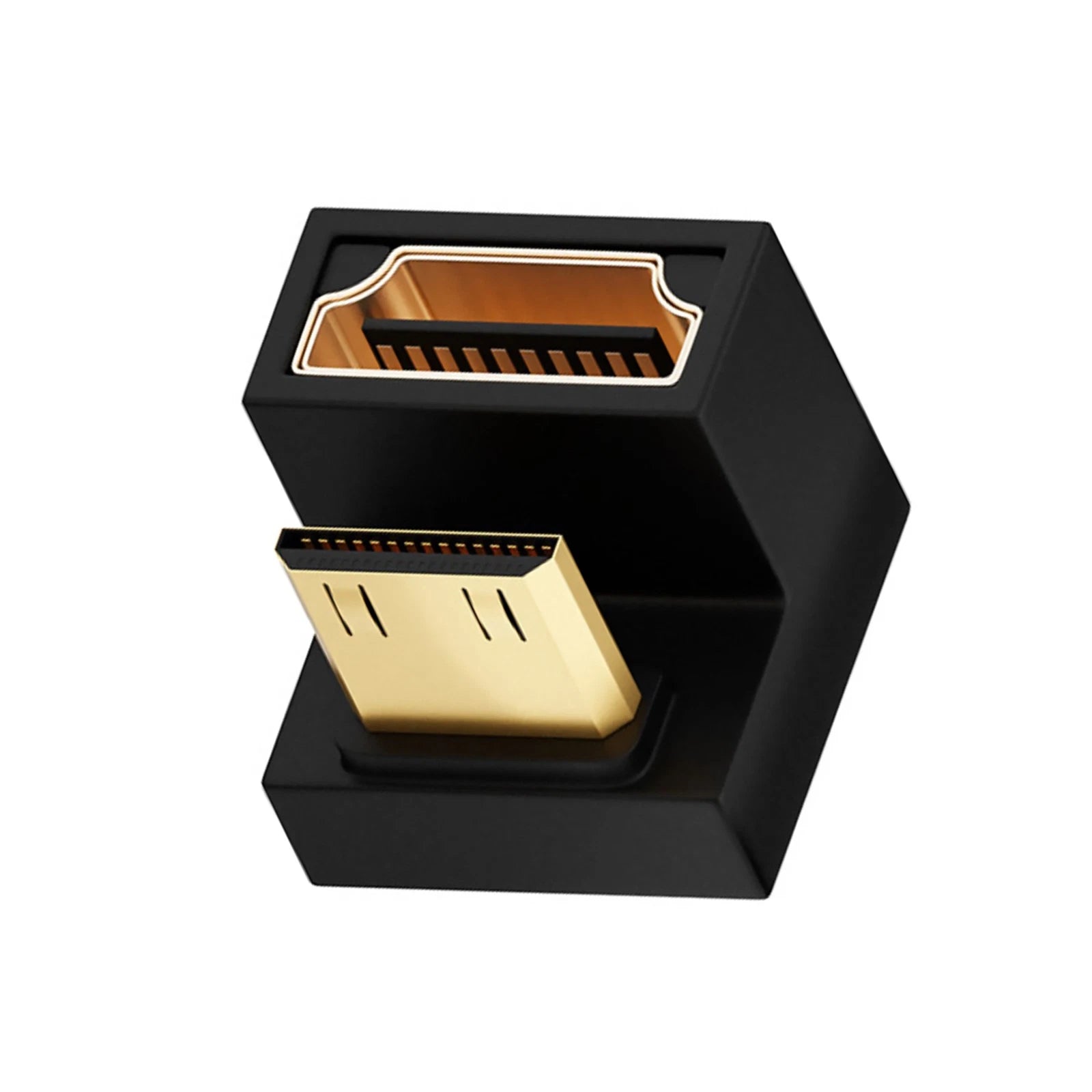 U Shape Mini Hdmi To Hdmi Adapter Durable 8k Mini Hdmi Male To 180