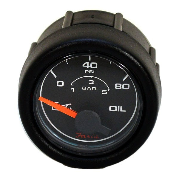 Faria Boat Oil Pressure Gauge GP7019C 80 PSI 2 Inch Black by Faria