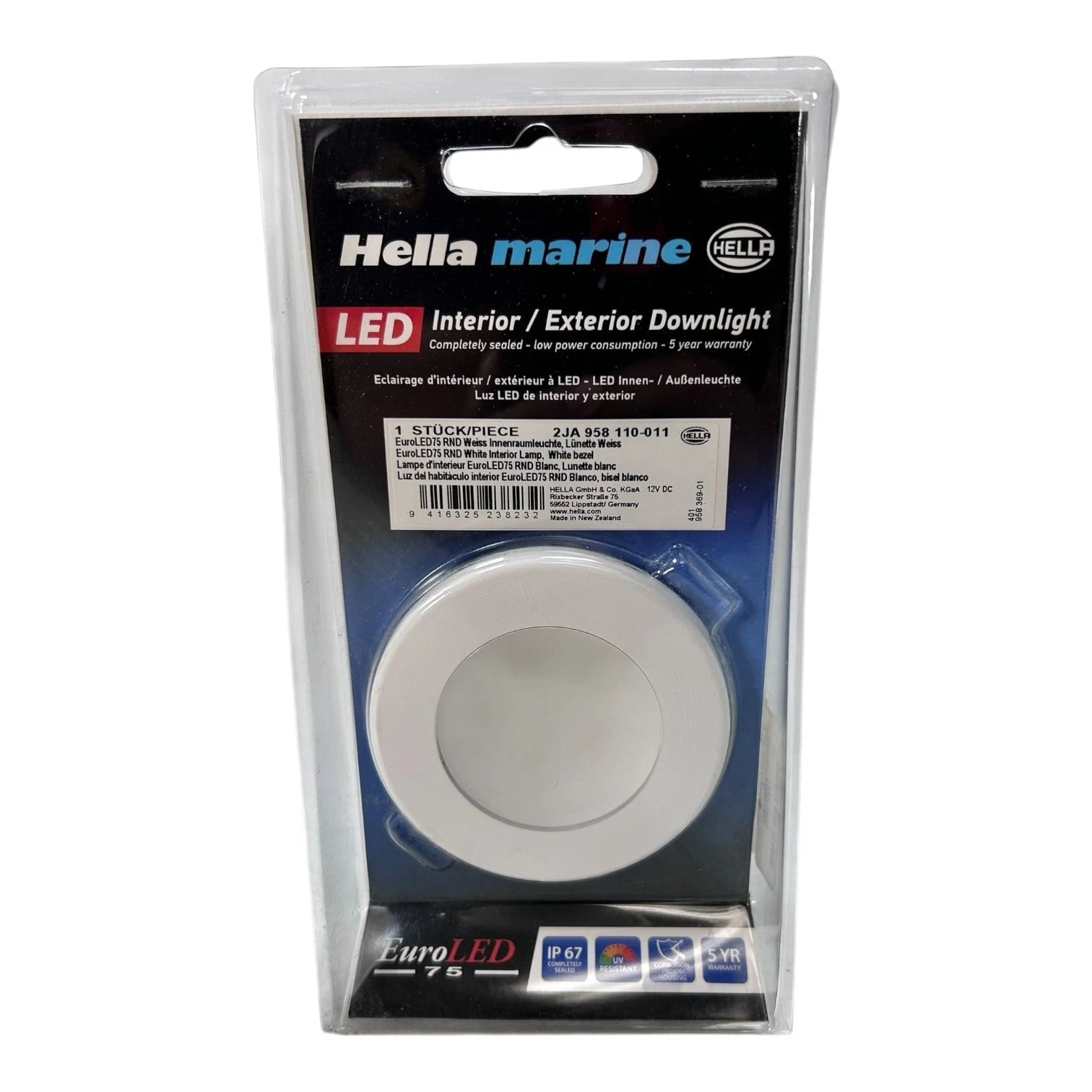 Hella Marine 958110011, Interior/exter<wbr/>ior Led White Downlight