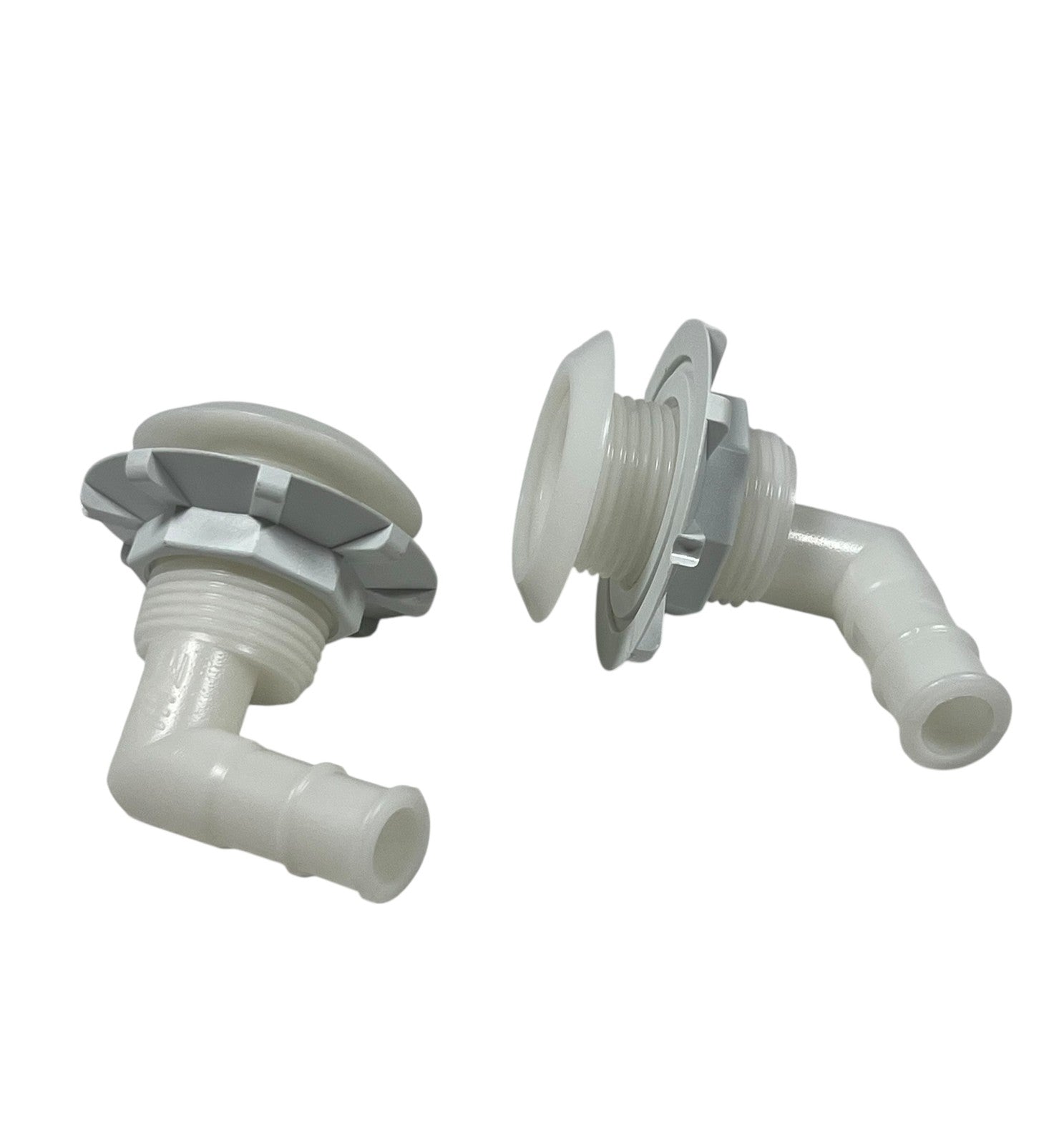 100 Degree Plastic Thru Hull, 3/4in Hose Barb, | Hook & Hull Co