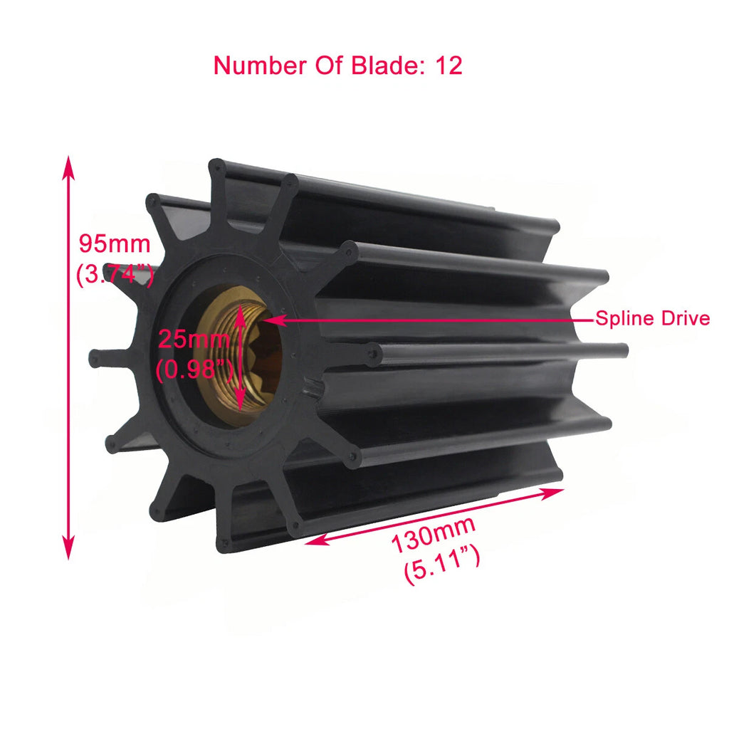 Flexible Impeller for Johnson F95 D2842LE/D2842LYE (2009-2010)