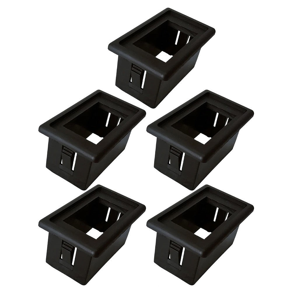 5pcs Rocker Switch Panel Kit Black
